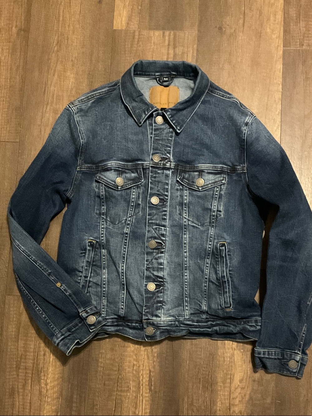 American Eagle Outfitters Dark Blue Denim Jacket